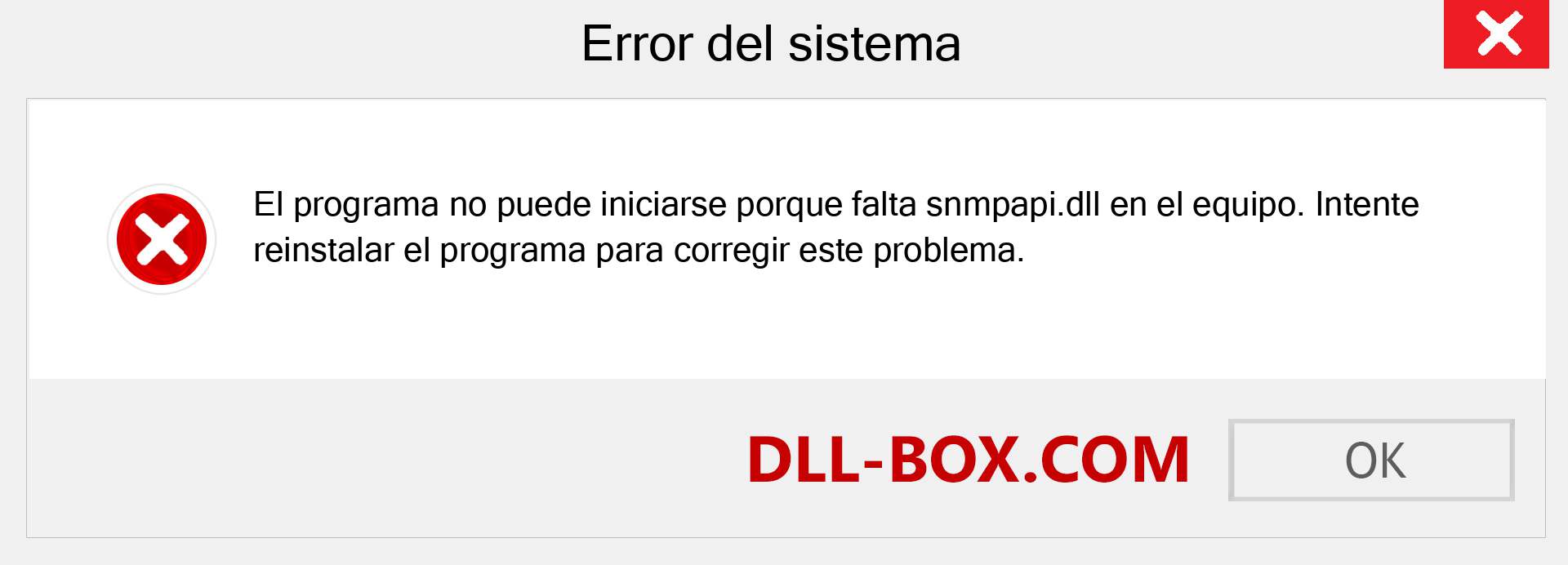 ¿Falta el archivo snmpapi.dll ?. Descargar para Windows 7, 8, 10 - Corregir snmpapi dll Missing Error en Windows, fotos, imágenes